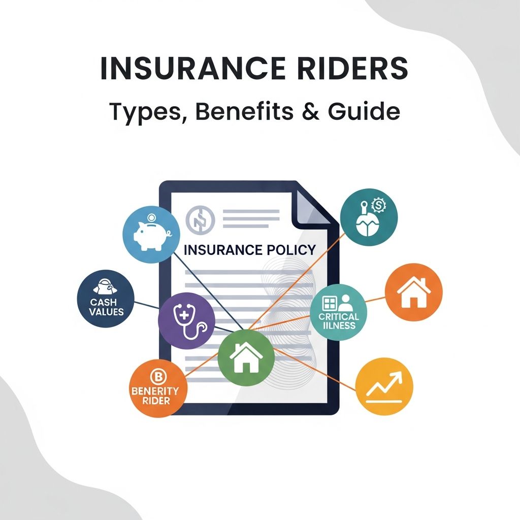 Complete guide to insurance riders: enhance your coverage with optional add-ons tailored to your needs.