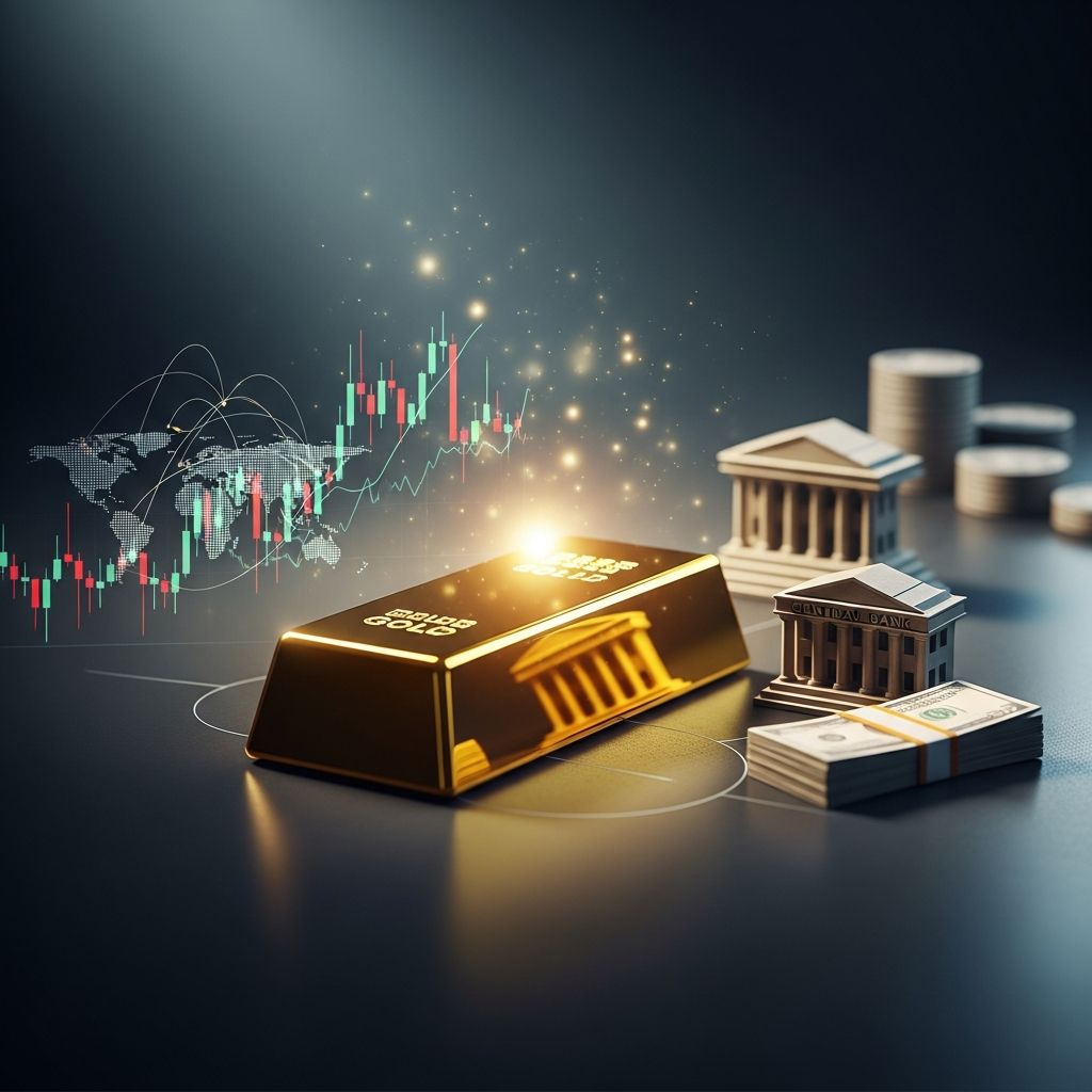 Understand the key factors influencing gold prices: dollar value, demand, production, interest rates, and geopolitics.