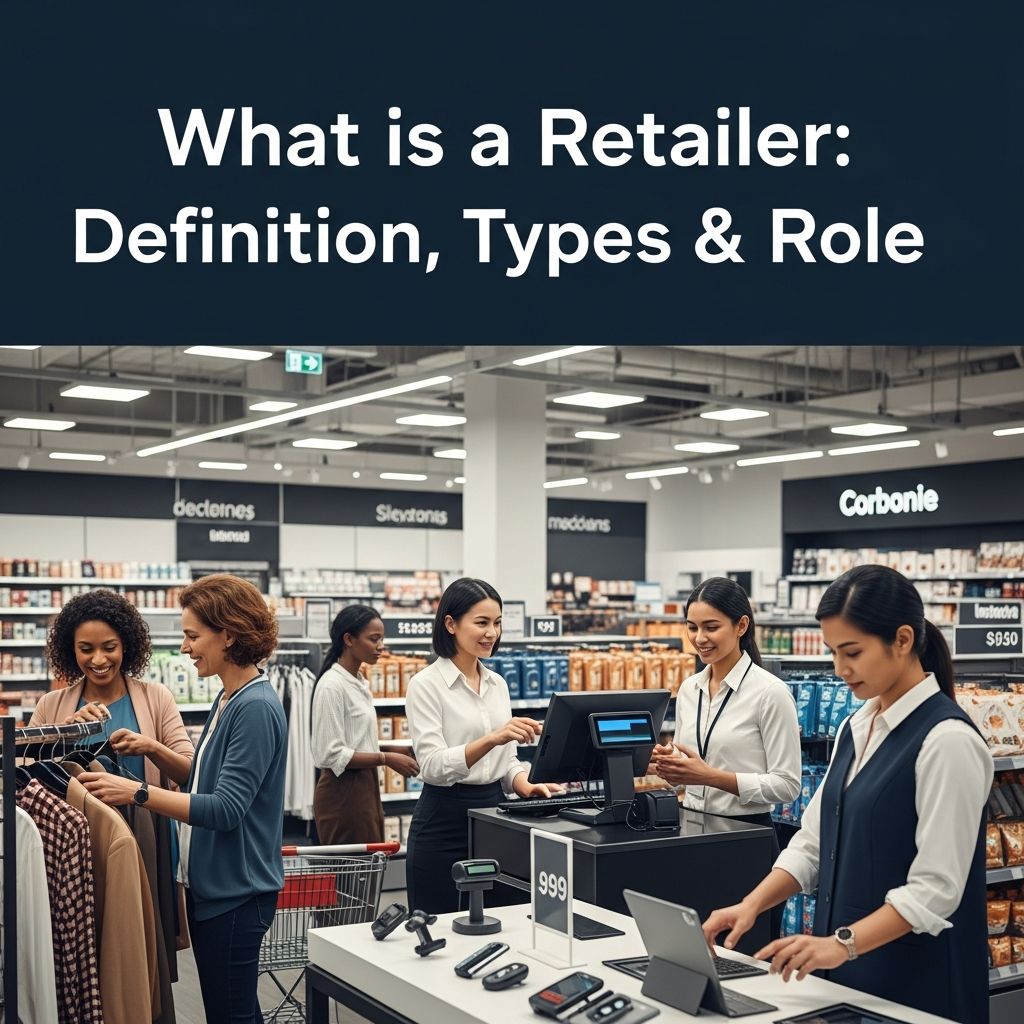 Complete guide to understanding retailers, their role in commerce, types, and importance in the supply chain.
