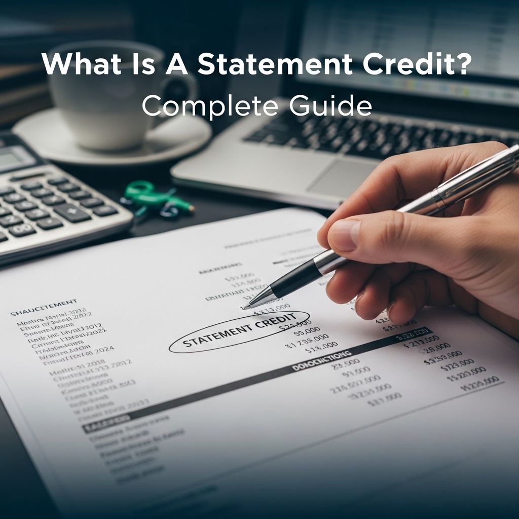 Understand how statement credits work and maximize your credit card rewards.