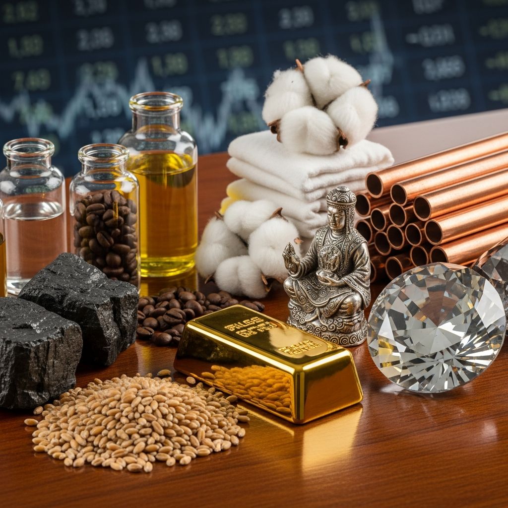 Complete guide to commodities: Understanding raw materials, trading, and market dynamics.