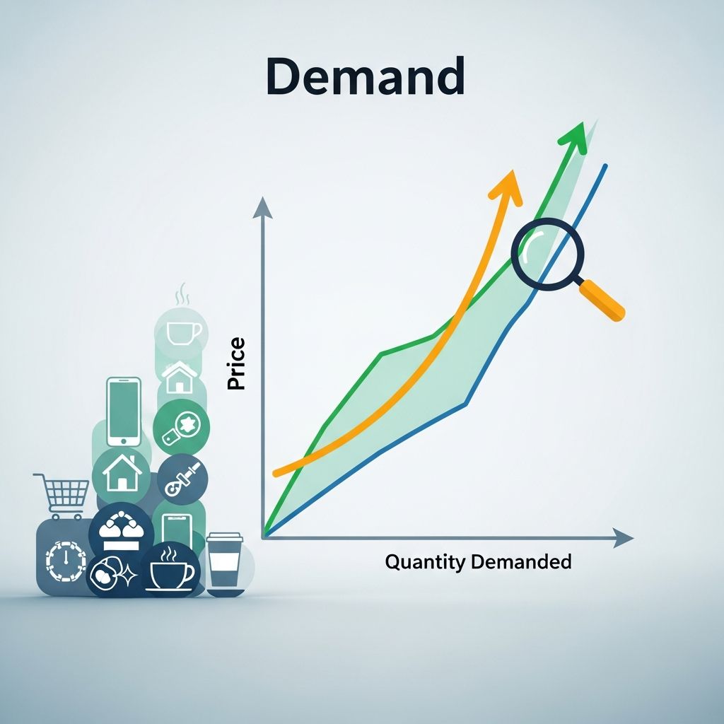 Understand demand in economics: definition, law of demand, factors affecting it, and real-world applications.