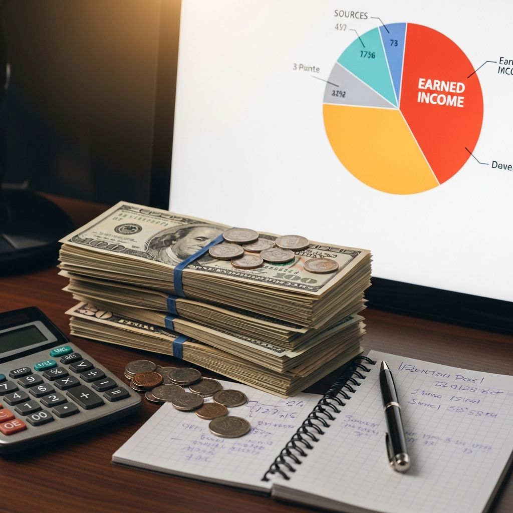 Comprehensive guide to understanding earned income, types, calculations, and tax implications for employees and self-employed individuals.