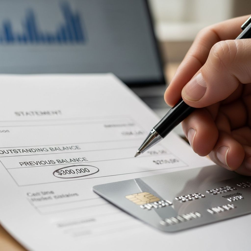 Understand outstanding balances, statement balances, and how to manage credit card debt effectively.