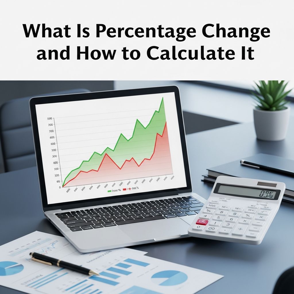 Master percentage change calculations with formulas, examples, and practical applications for financial analysis.