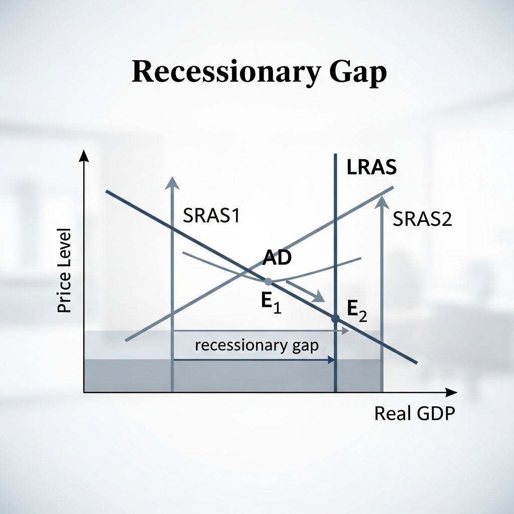 Understanding recessionary gaps, their causes, effects on employment, and economic policy responses.
