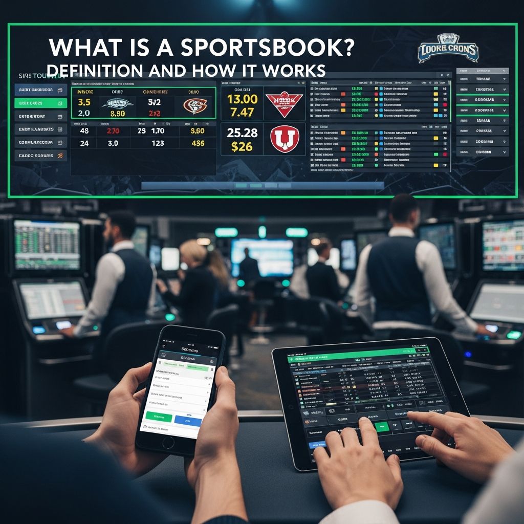 Understand sportsbooks: Where bets are placed, odds are set, and sports betting happens.