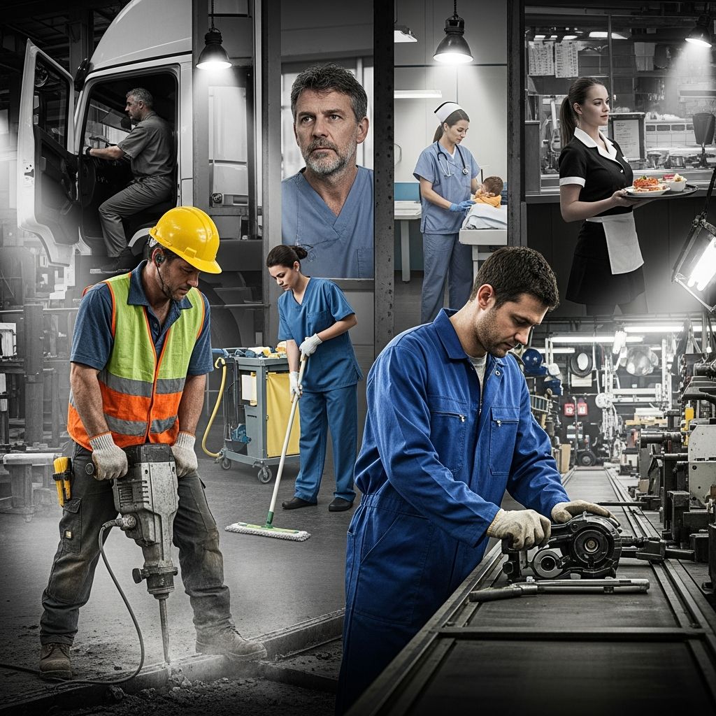 Explore the modern definition of the working class, its characteristics, and economic challenges.