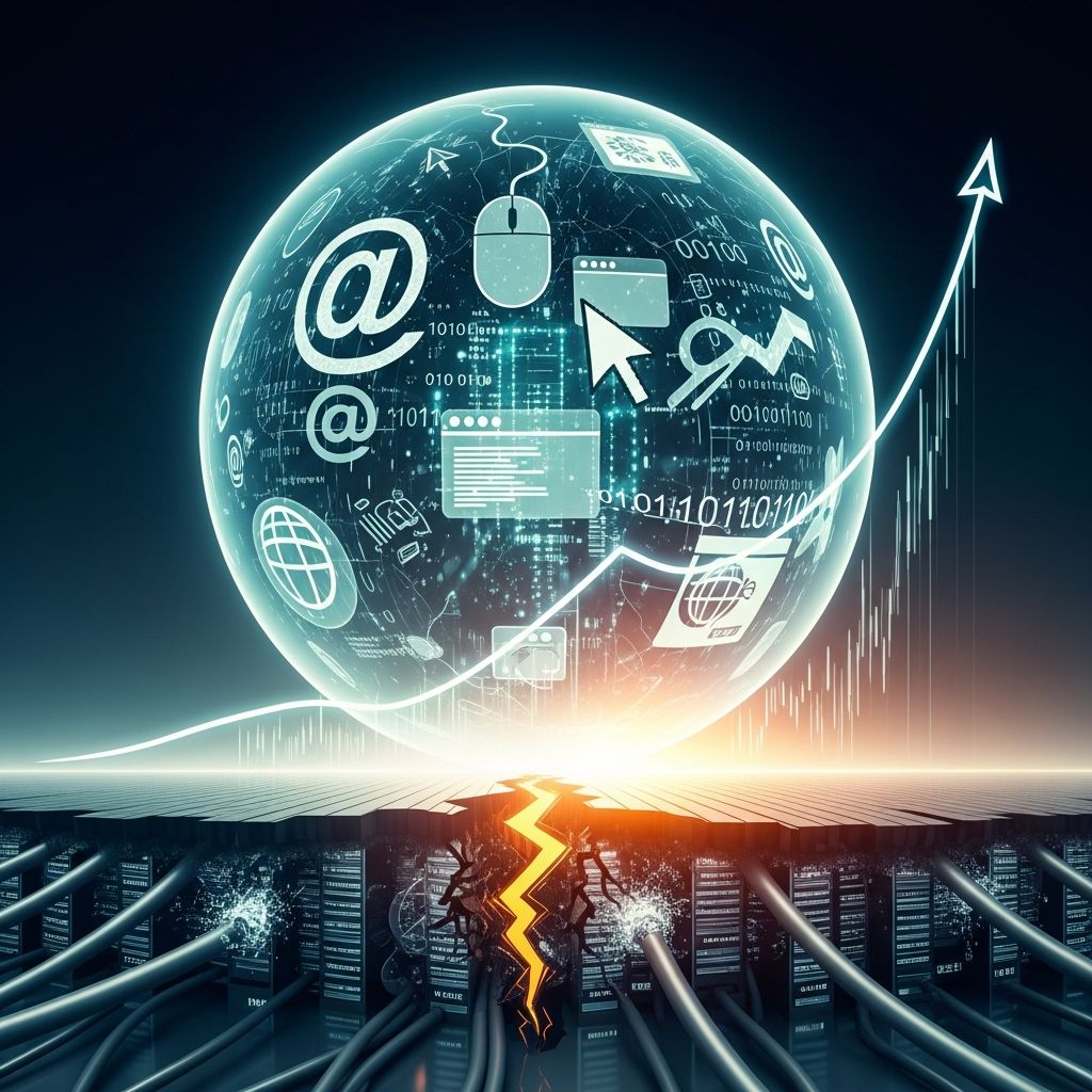 Understand the dot-com bubble of 1995-2000, its causes, peak, crash, and lasting impact on tech investing.