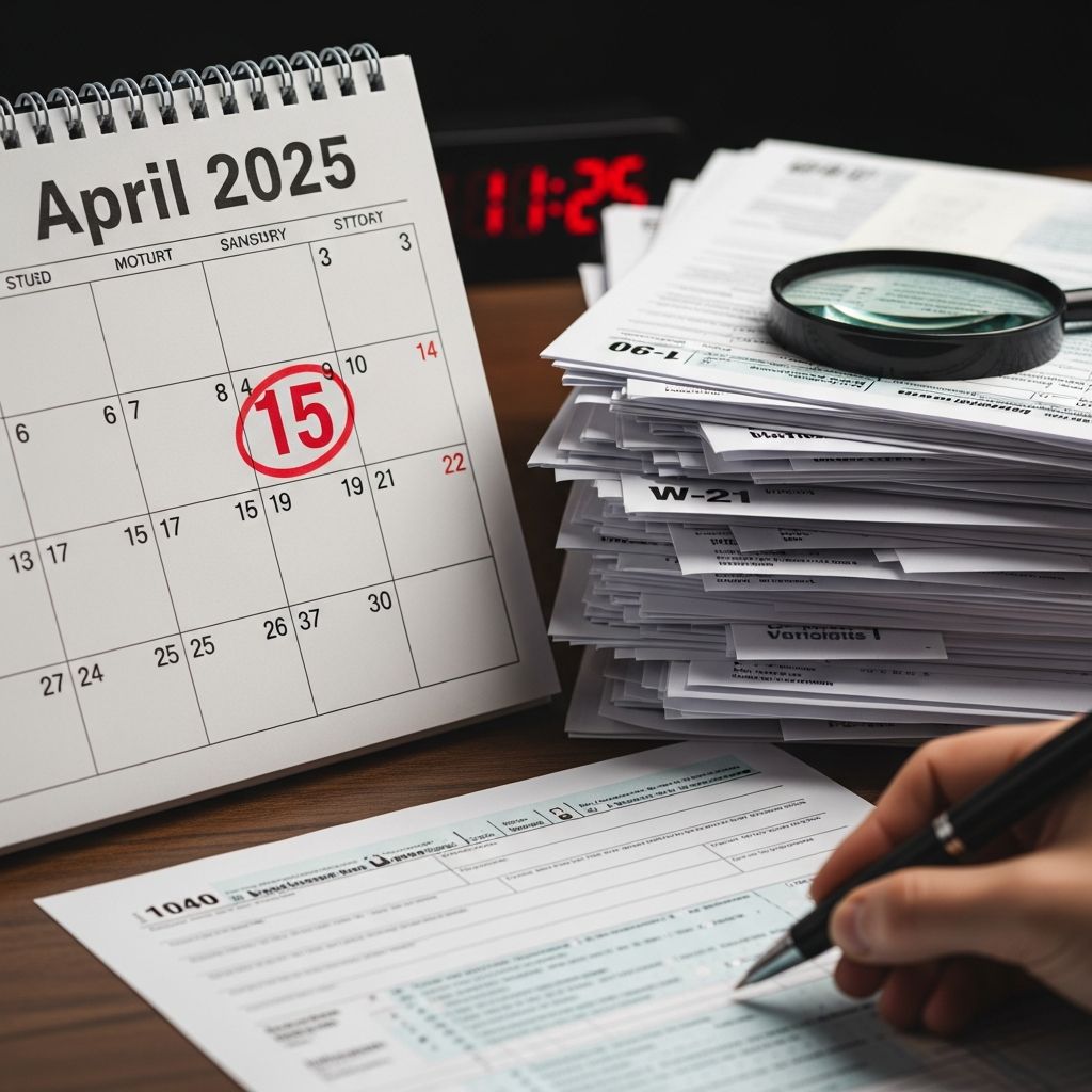 Complete guide to 2025 tax deadlines, extensions, and penalties for all filers.