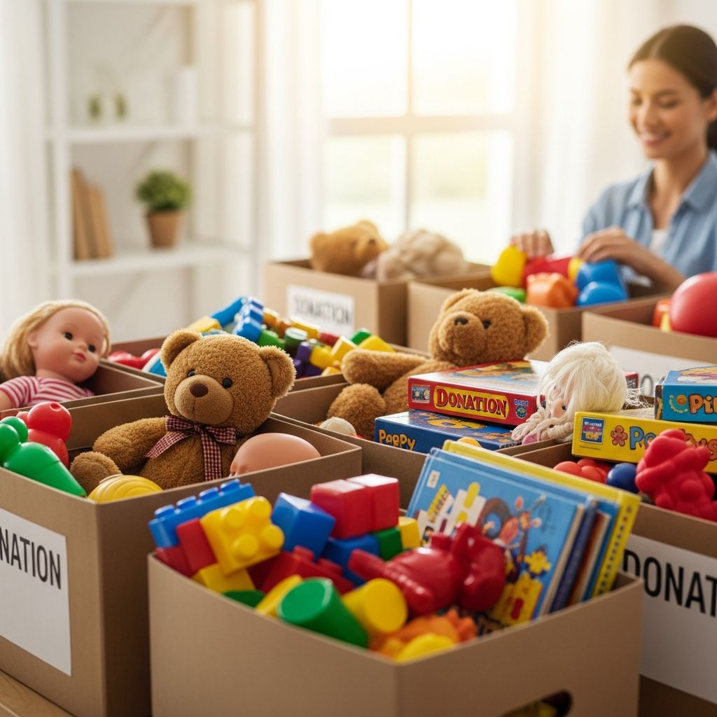 Find the best places to donate gently used toys to help children in need.