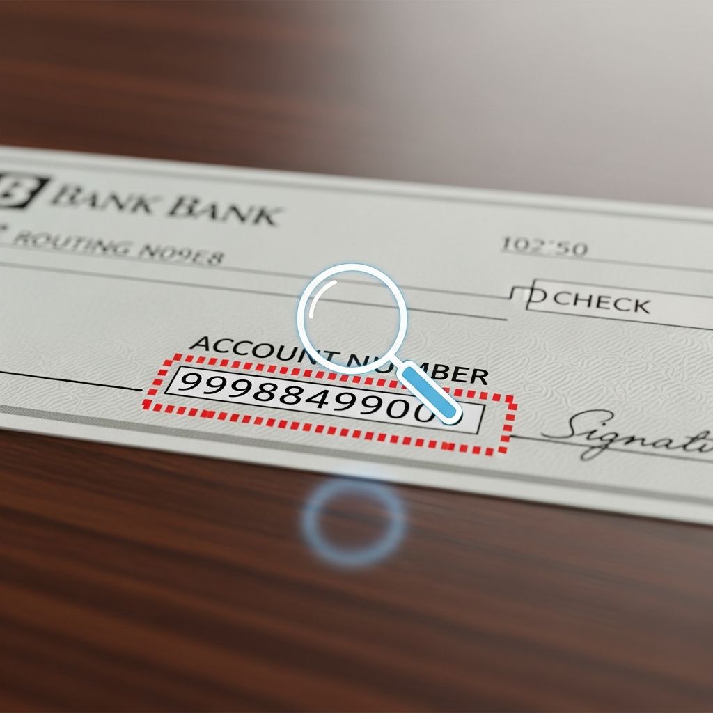 Learn how to locate your account number and routing number on checks quickly.