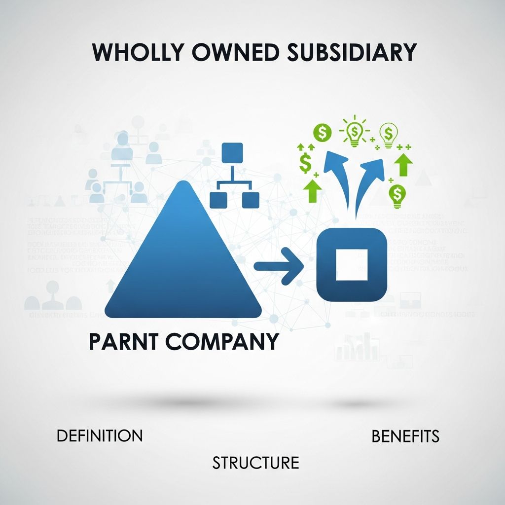 Complete guide to wholly owned subsidiaries: structure, advantages, tax implications, and strategic benefits for parent companies.