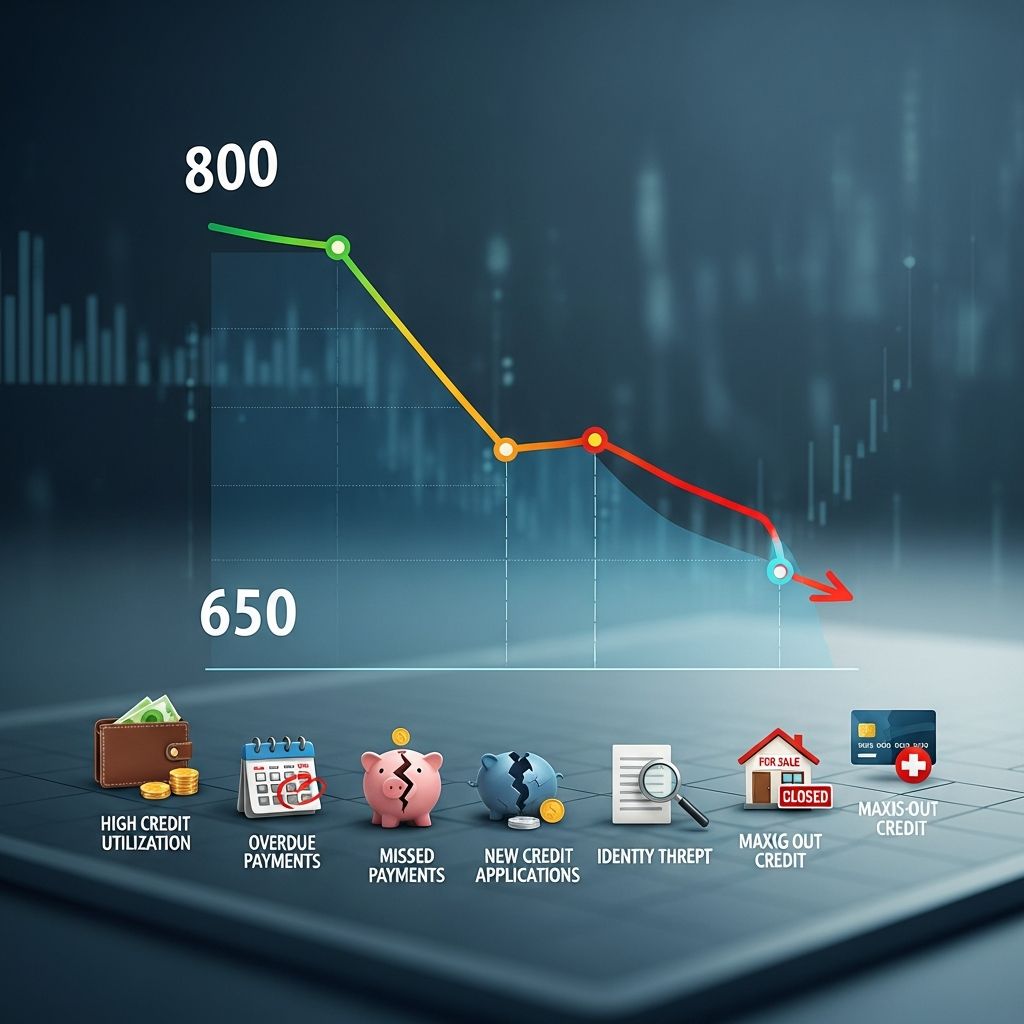 Discover the six most common reasons your credit score may have dropped and learn how to rebuild it.