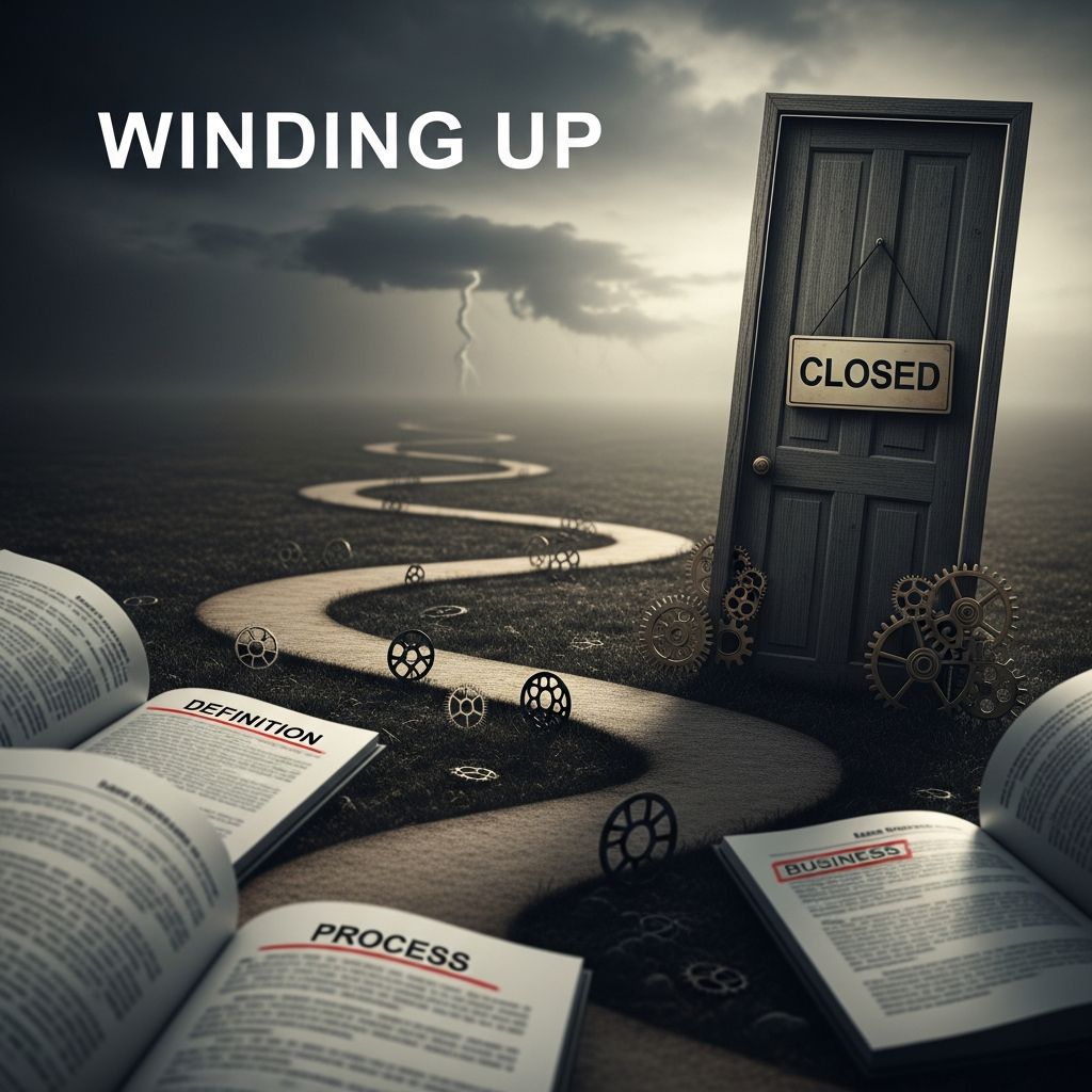Complete guide to winding up: Understanding business liquidation, asset distribution, and closure procedures.