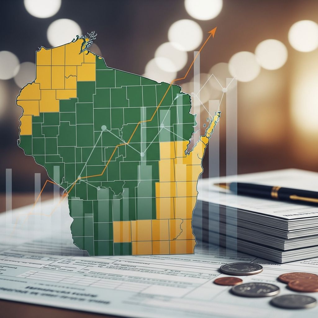 Complete guide to Wisconsin state taxes including income tax rates, sales tax, and deductions for 2025.