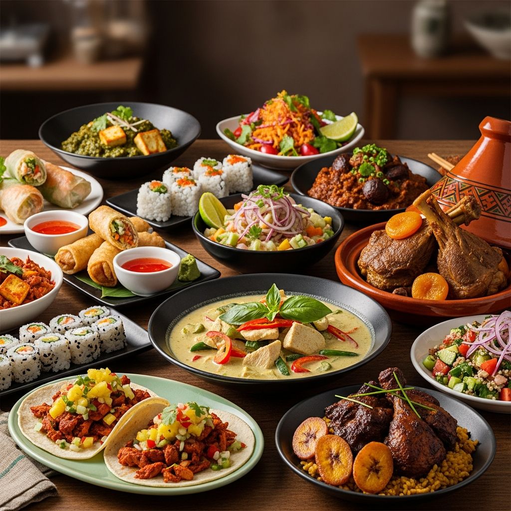 Master international cuisine on a budget with these simple, delicious exotic recipes.