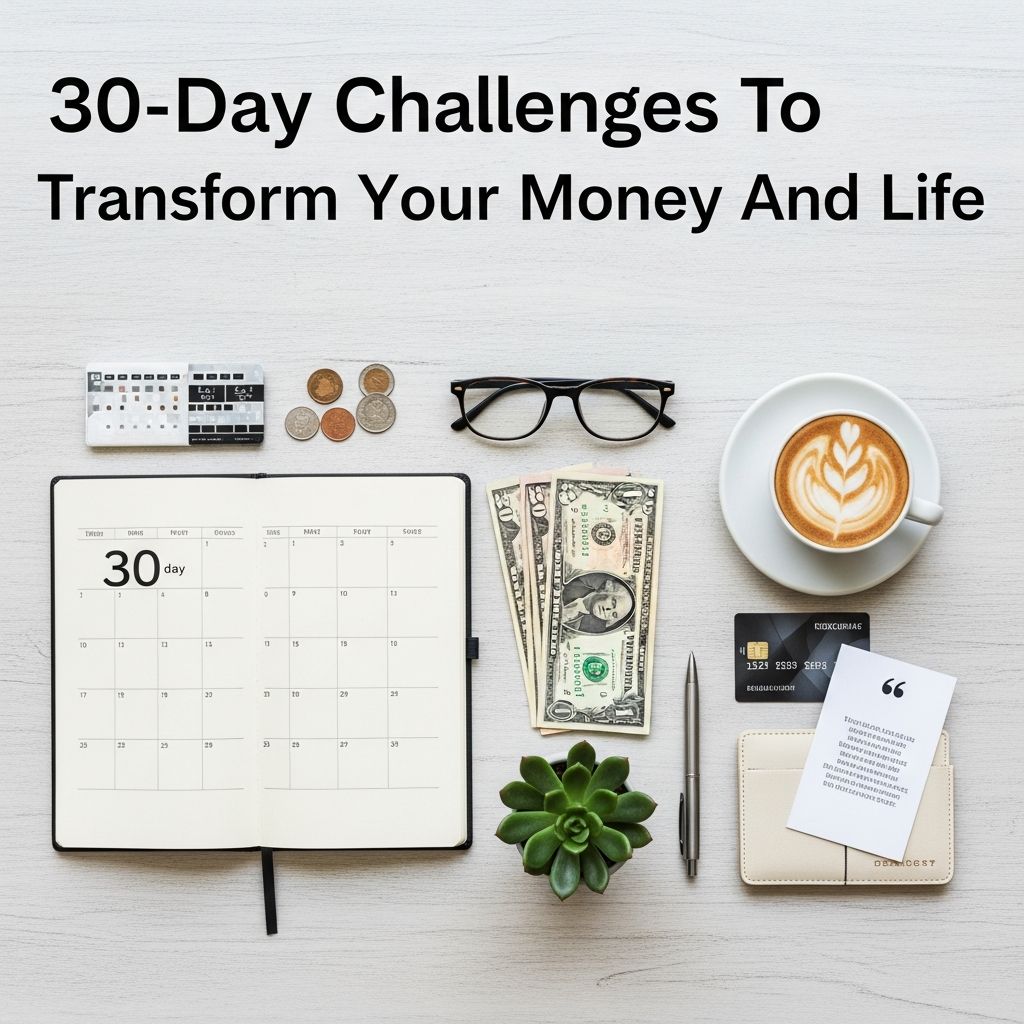 Discover powerful 30-day challenges to reset your money, mindset, routines, and lifestyle for lasting financial and personal growth.
