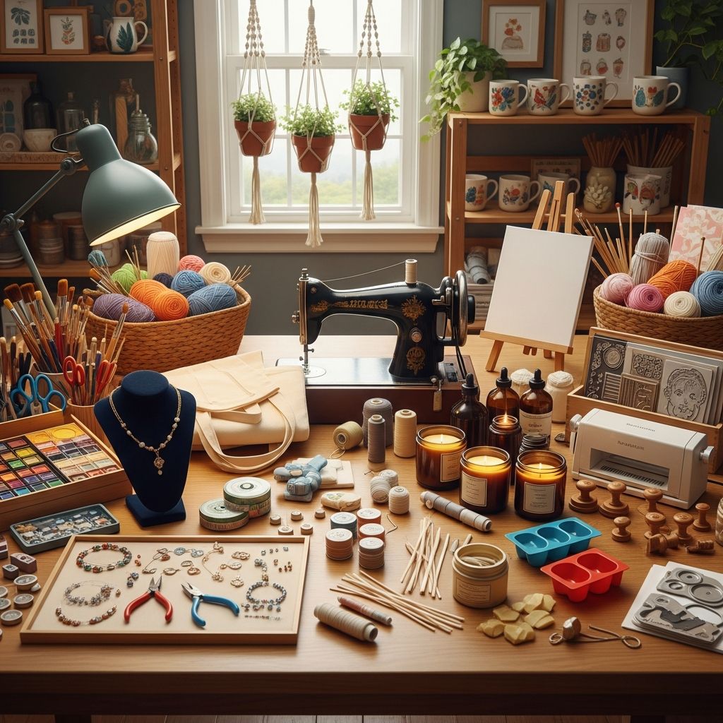 Discover 50 profitable, beginner-friendly craft ideas you can turn into a real income stream from the comfort of your home.