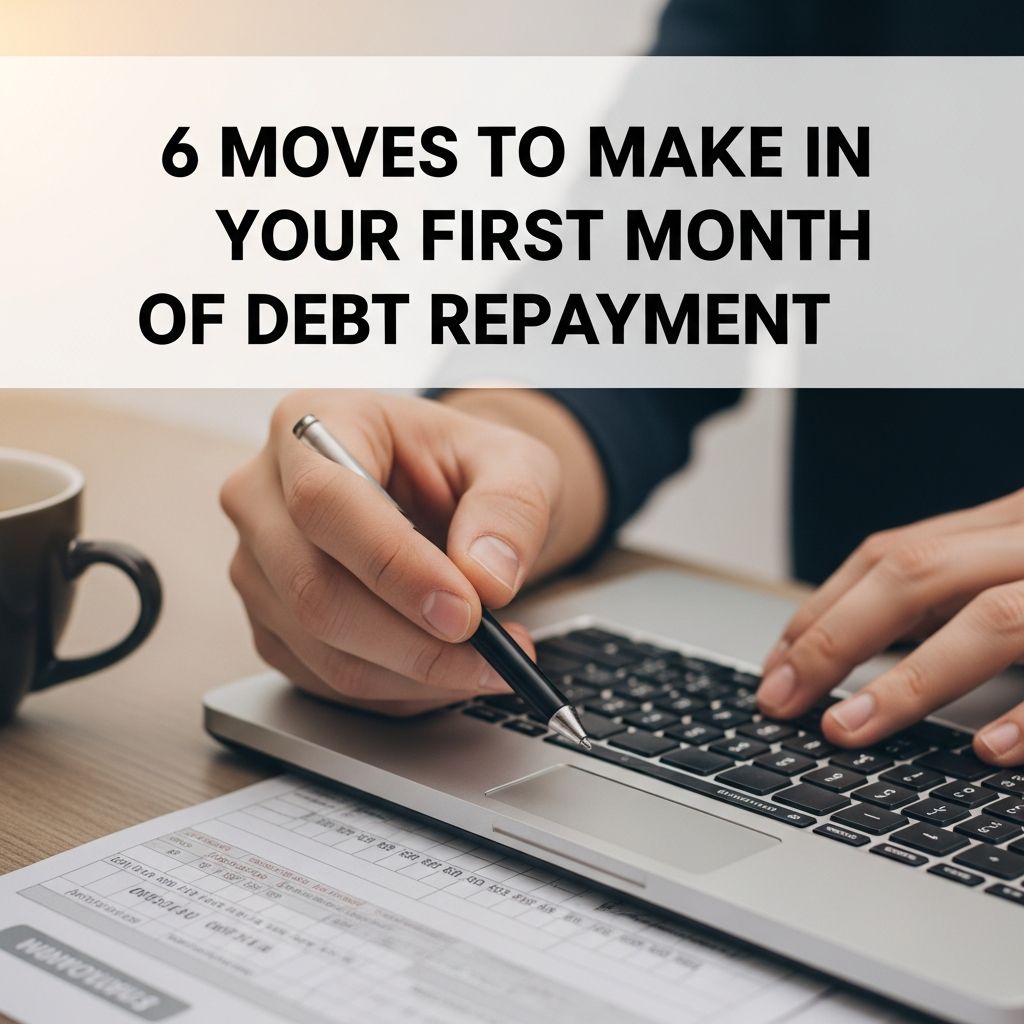 Kickstart your debt freedom journey with these essential 6 moves to make in your very first month of repayment.