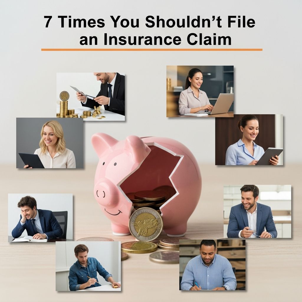 Discover seven key situations where skipping an insurance claim saves money, protects your rates, and keeps your coverage intact long-term.
