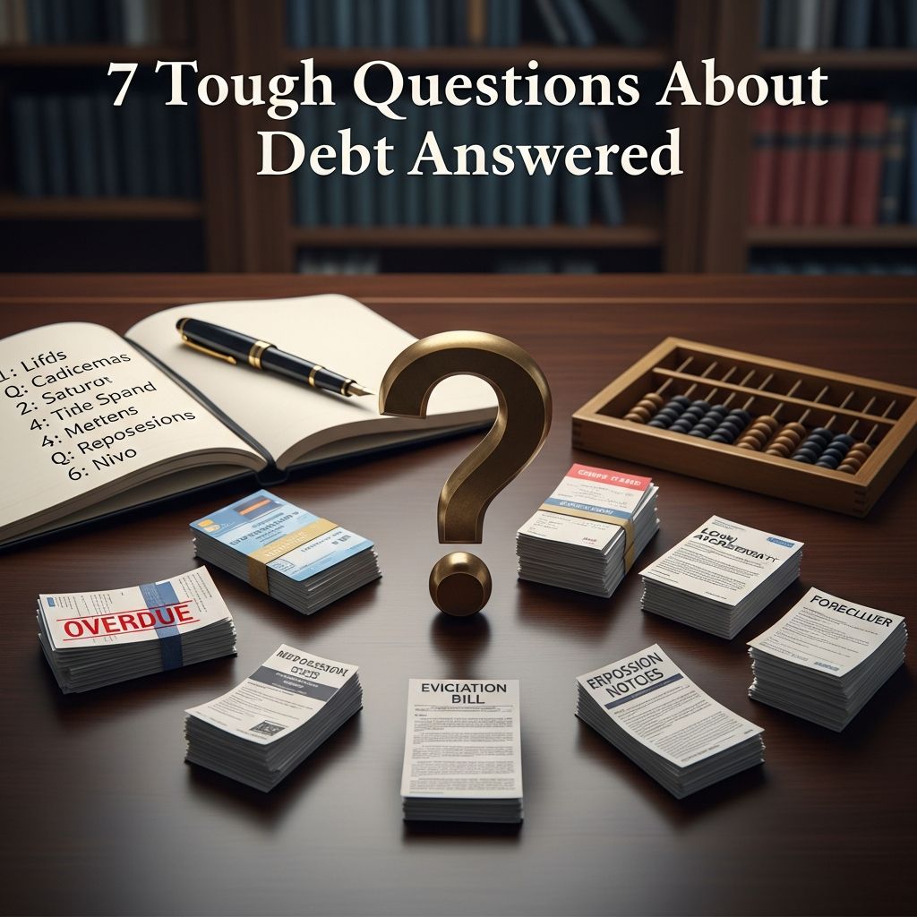 Get straightforward answers to the hardest debt questions, from jail risks to bankruptcy and good vs. bad debt.