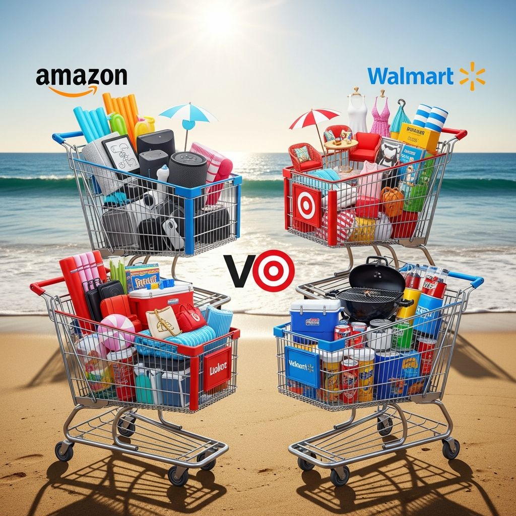 Compare the biggest summer sales events: Amazon Prime Day, Target Circle Week, and Walmart Deals.