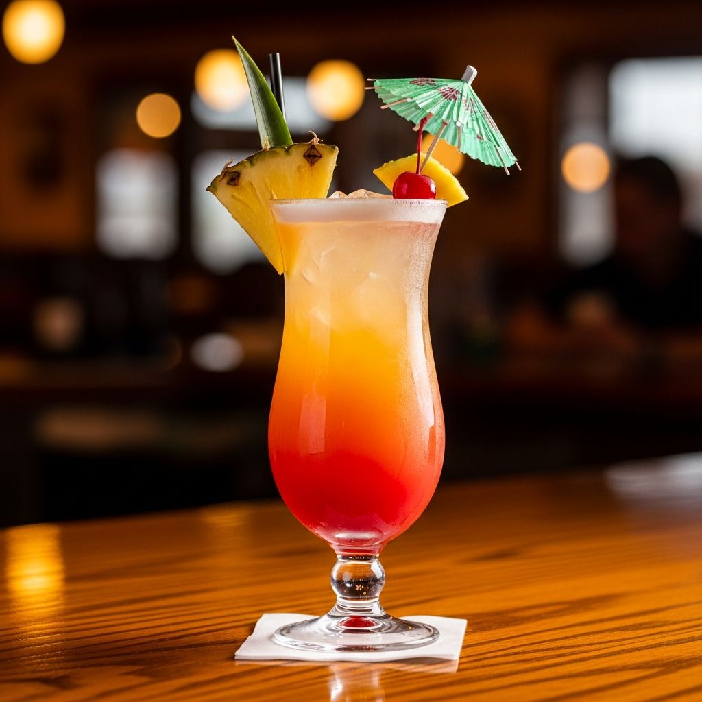 Recreate Applebee's famous Bahama Mama cocktail at home for a fraction of the restaurant price and enjoy tropical flavors anytime.