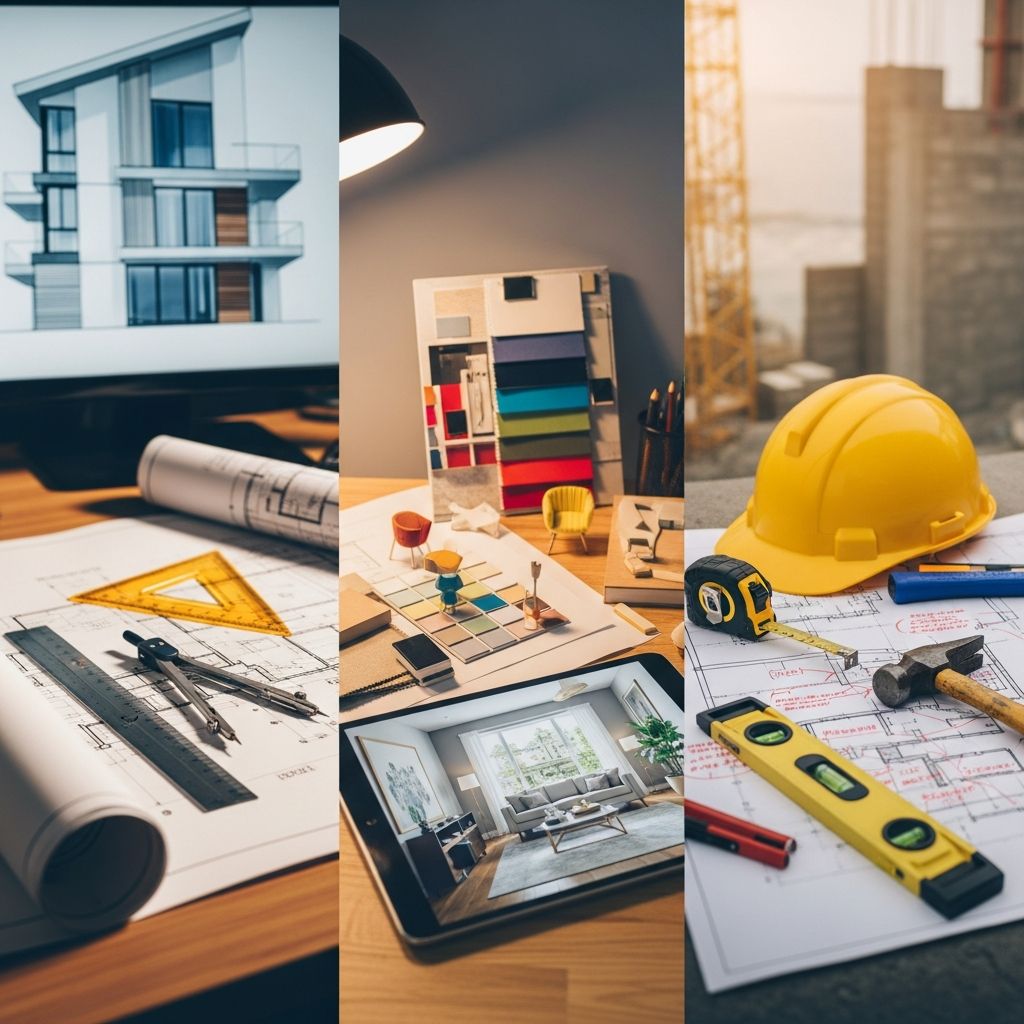 Navigate your home project success by understanding the distinct roles of architects, designers, and contractors for optimal results.