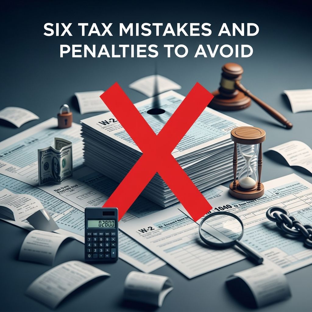 Discover the top six tax filing errors that can lead to penalties, delays, and lost refunds—and learn proven strategies to sidestep them effectively.