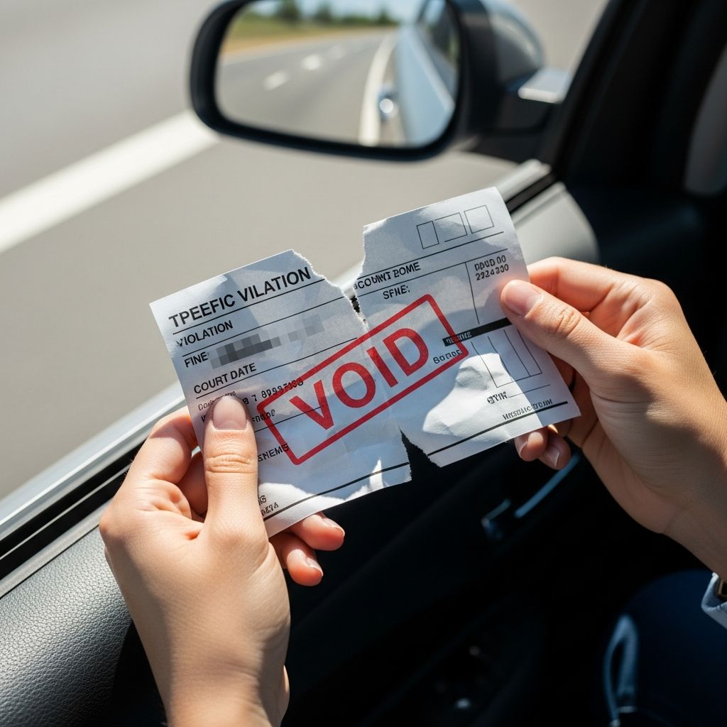 Proven strategies and smart tactics to potentially avoid or reduce traffic ticket fines and points on your driving record.