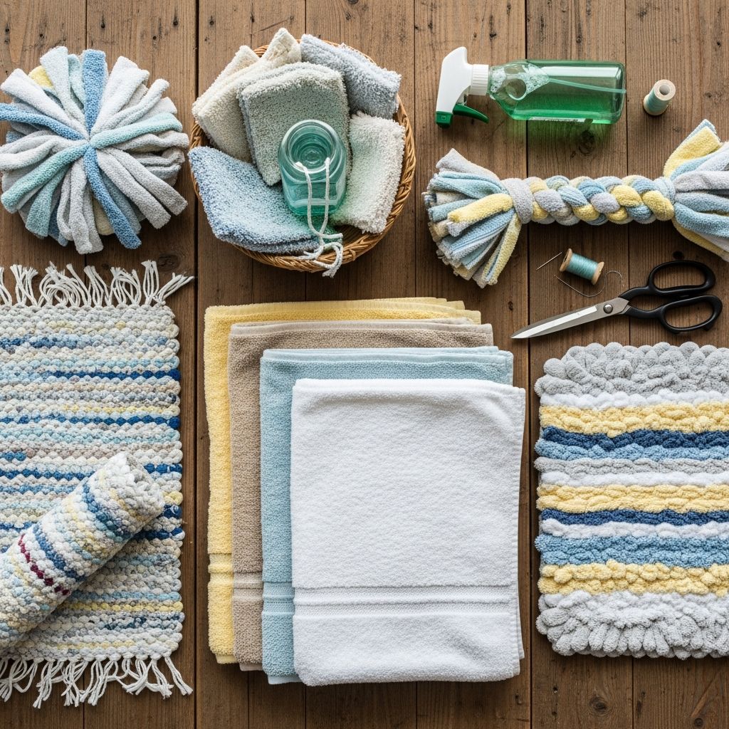 Transform worn-out towels into money-saving household heroes with these creative repurposing ideas for cleaning, pets, and more.