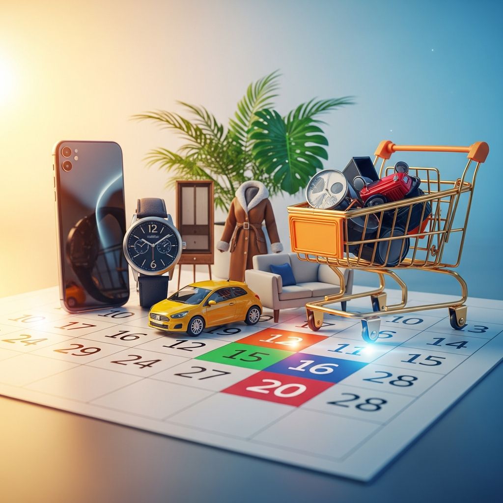 Unlock massive savings with our month-by-month guide to the optimal times for purchasing everything from TVs to wedding gowns.