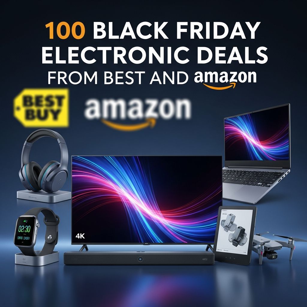 Score massive savings on laptops, TVs, tablets, gaming gear, and smart home devices with our curated list of top Black Friday electronics deals from major retailers.