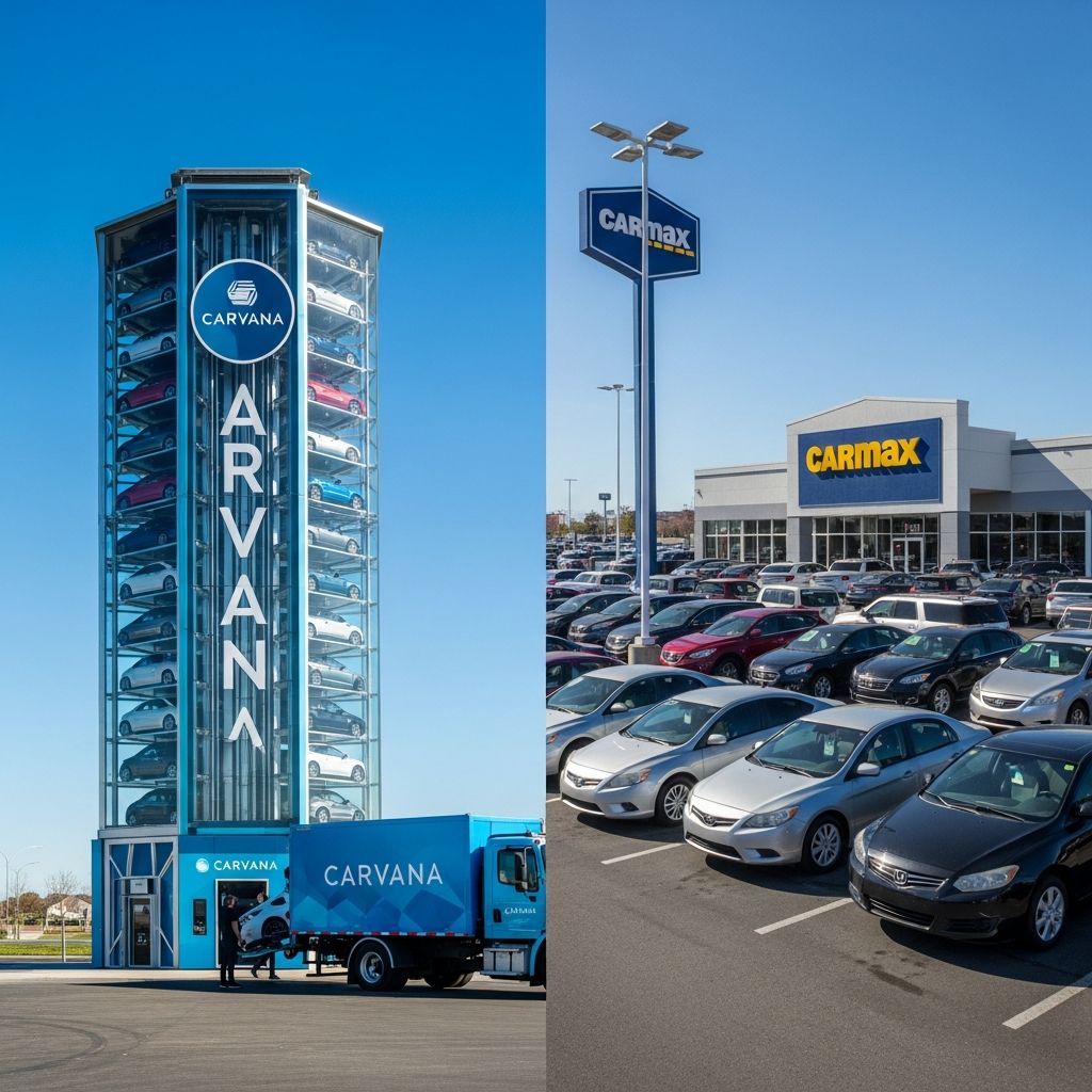Compare Carvana and CarMax to find the best platform for buying or selling used cars with no-haggle pricing and easy processes.