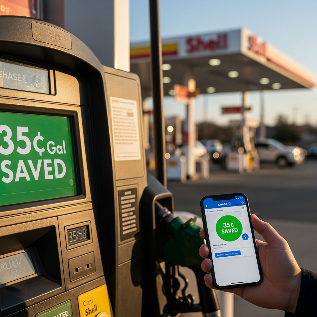 Unlock 35 cents off per gallon at Shell with Chase Pay and Fuel Rewards—here's how to stack savings effortlessly.