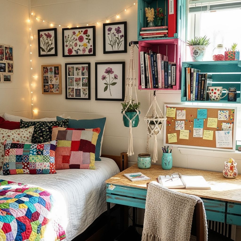 Transform your dorm on a budget with these 24 easy DIY decorating ideas using affordable materials.