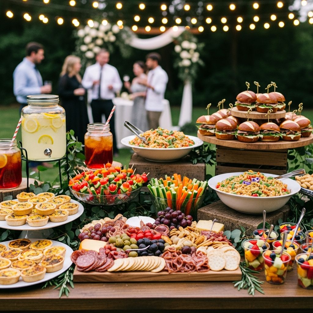 Skip expensive catering and discover affordable wedding food options that impress guests.