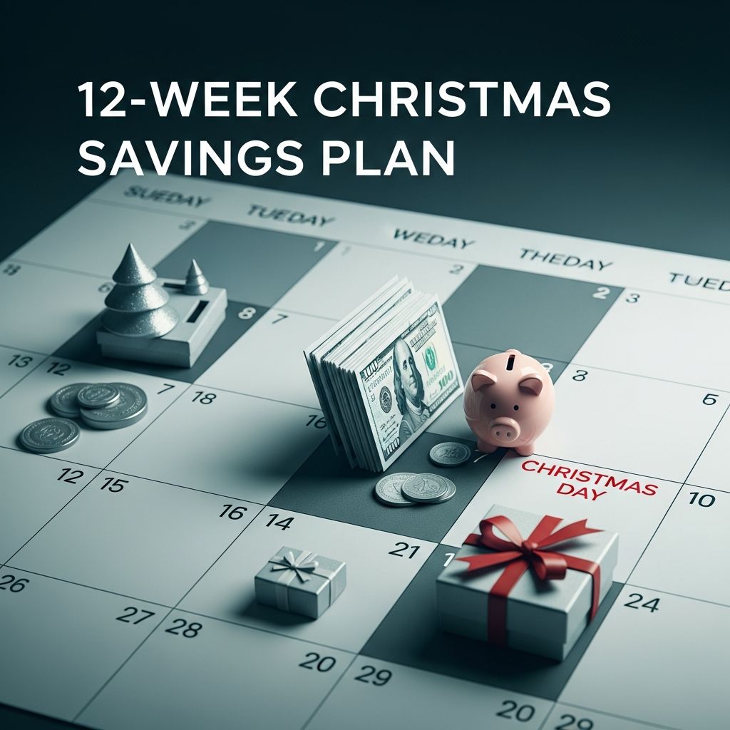 Master your holiday budget with a simple 12-week Christmas savings plan to save up to $1000 without debt this season.