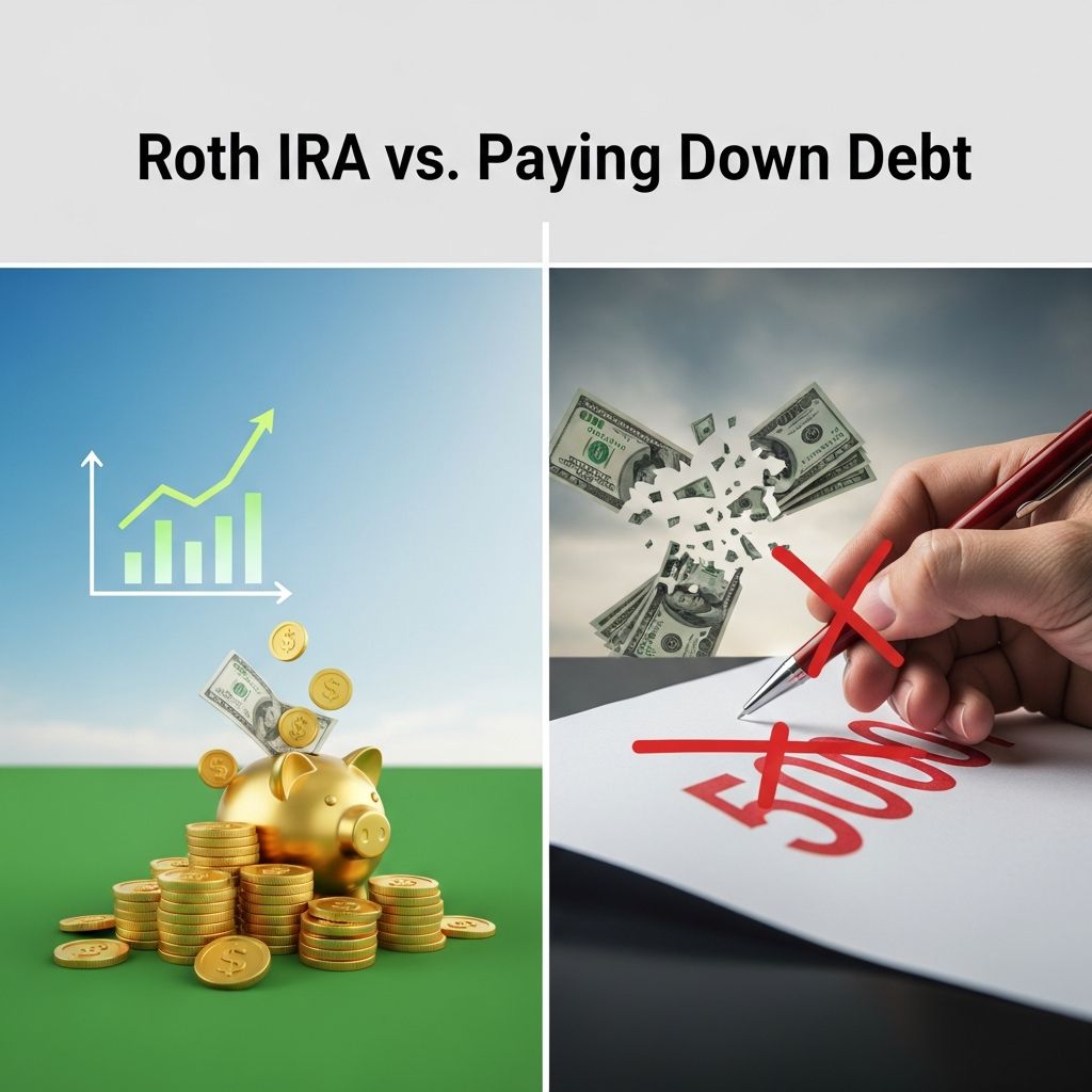 Discover whether to prioritize Roth IRA contributions or aggressively pay off high-interest debt for long-term financial health.