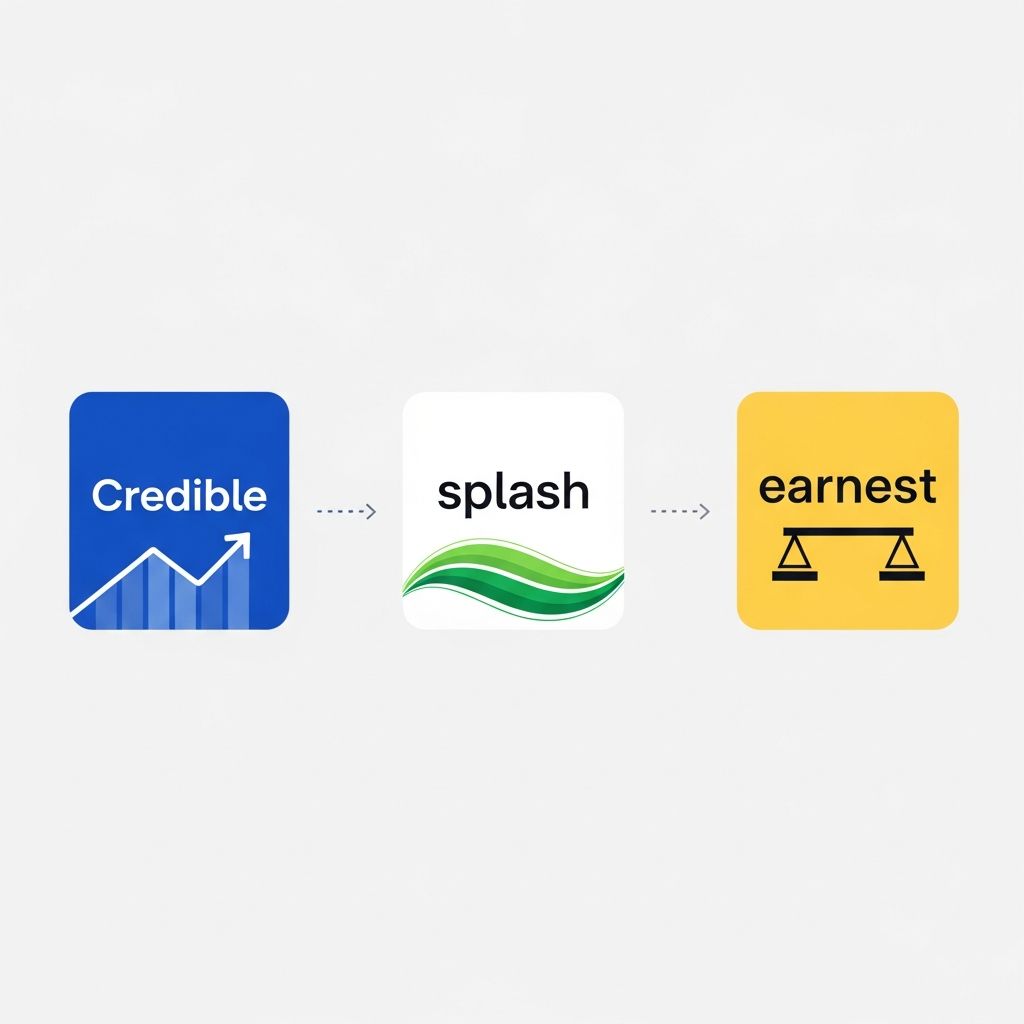 Compare Credible, Splash Financial, and Earnest to find the best platform for student loan refinancing and private student loans.