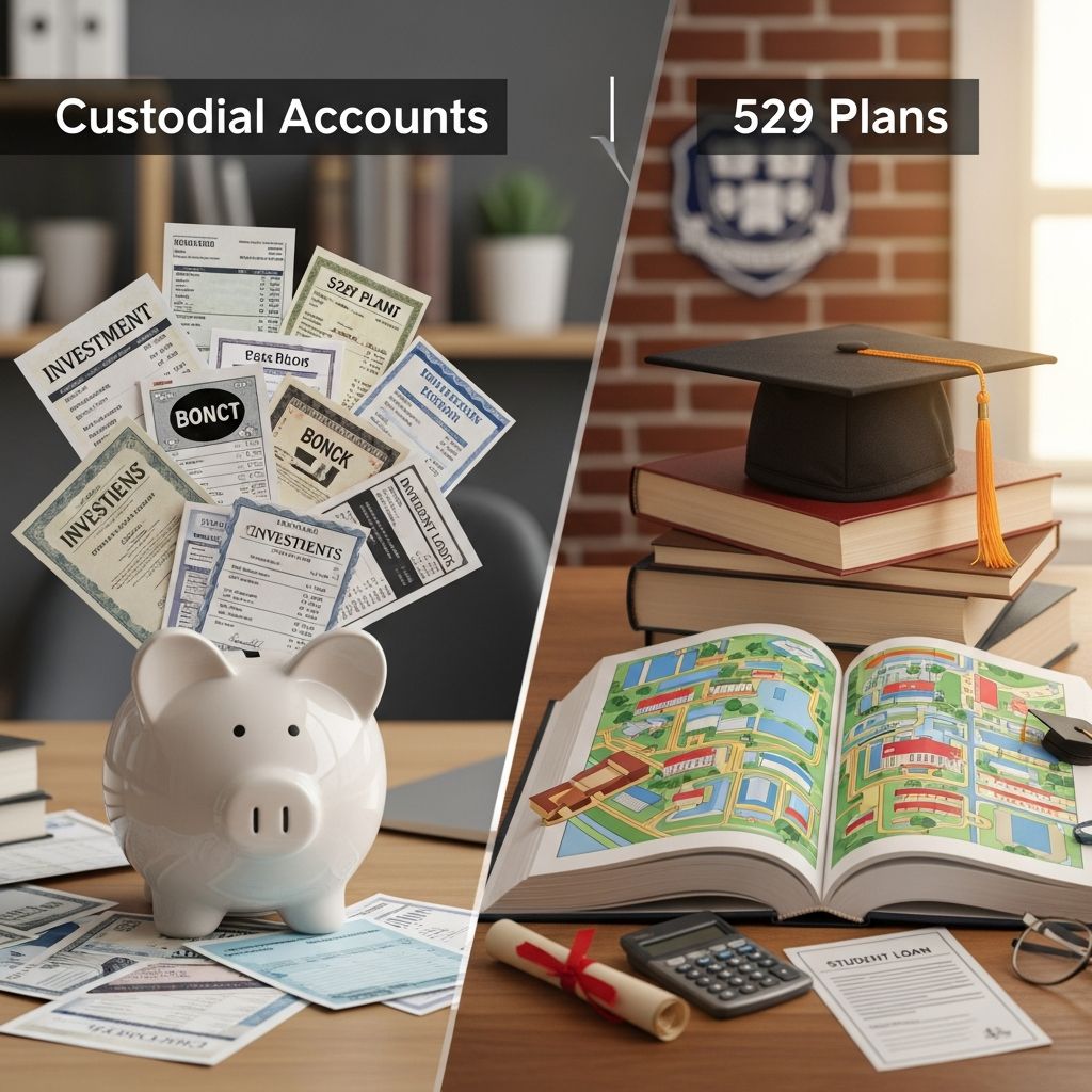 Compare custodial accounts and 529 college savings plans to choose the best way to invest for your child’s education and future.