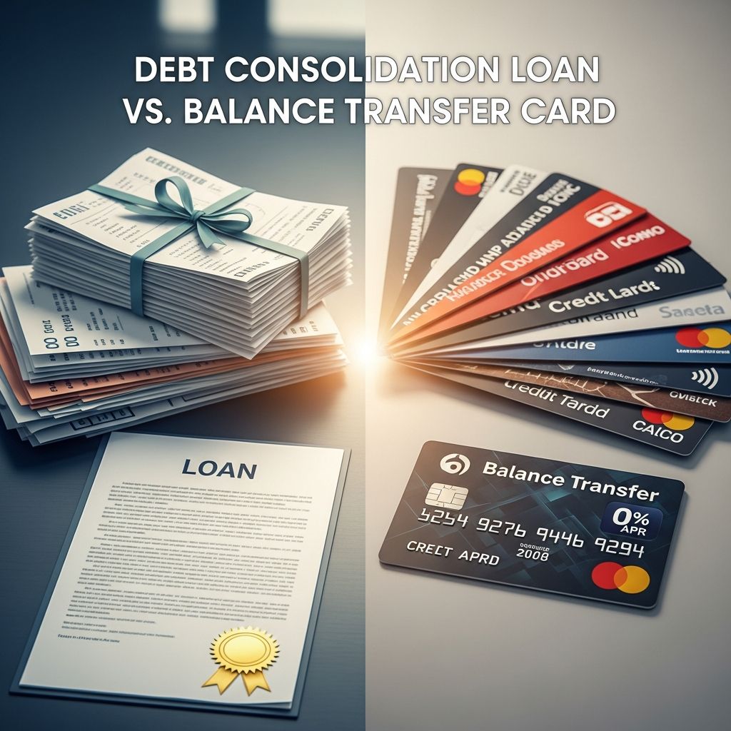 Understand the key differences between consolidation loans and balance transfer cards so you can choose the right strategy to pay off debt faster.