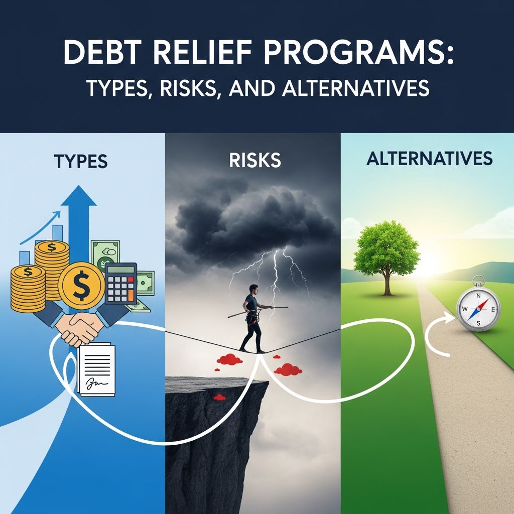 Understand how debt relief programs work, their risks and benefits, and safer alternatives to get out of debt more efficiently.