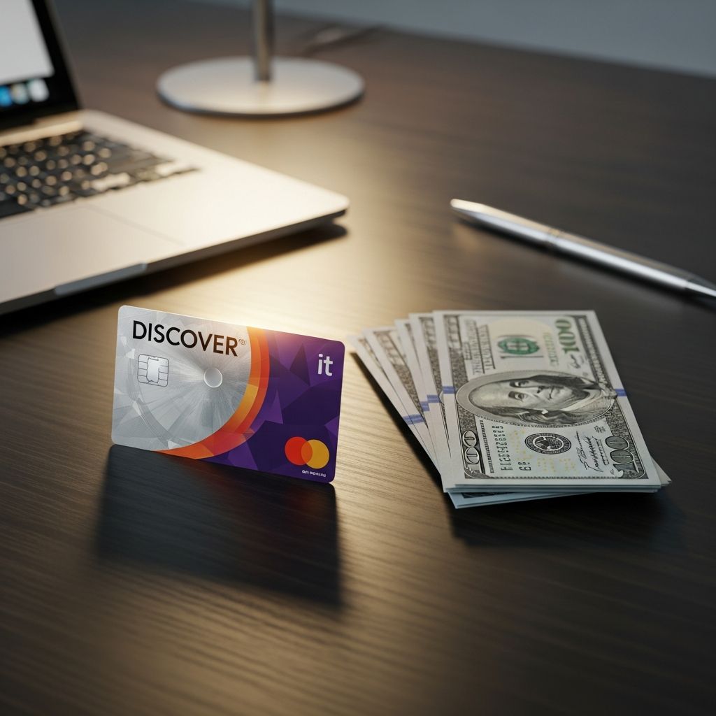 Maximize savings with Discover it Card: Earn 5% cash back quarterly and double it to 10% your first year via Cashback Match.