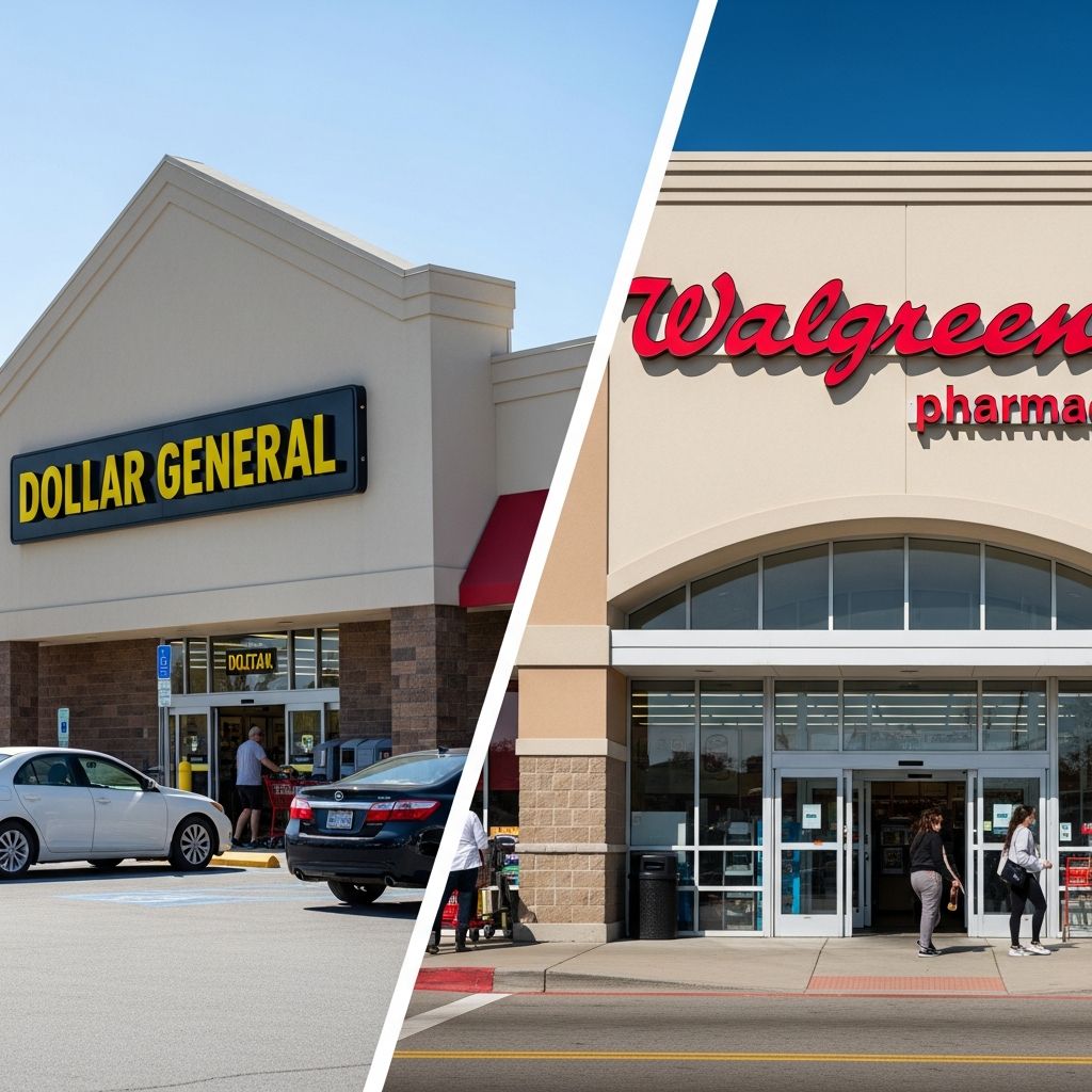 Compare prices, store strategies, and savings at Dollar General versus Walgreens to find the best deals on everyday essentials.