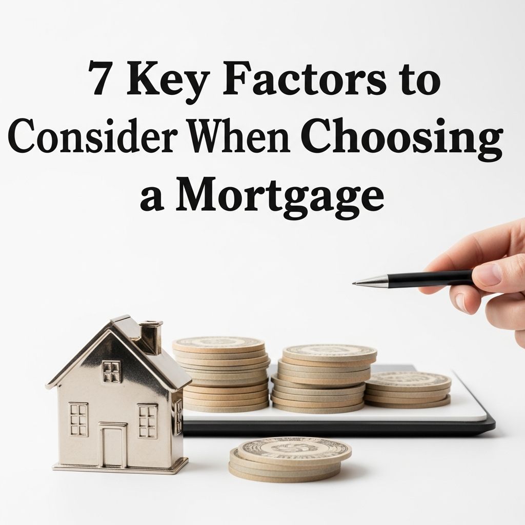 Understand the main factors that influence your mortgage choice so you can compare offers confidently and protect your long-term finances.