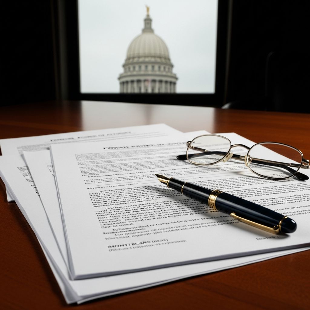 Complete guide to creating and managing financial powers of attorney in Wisconsin.