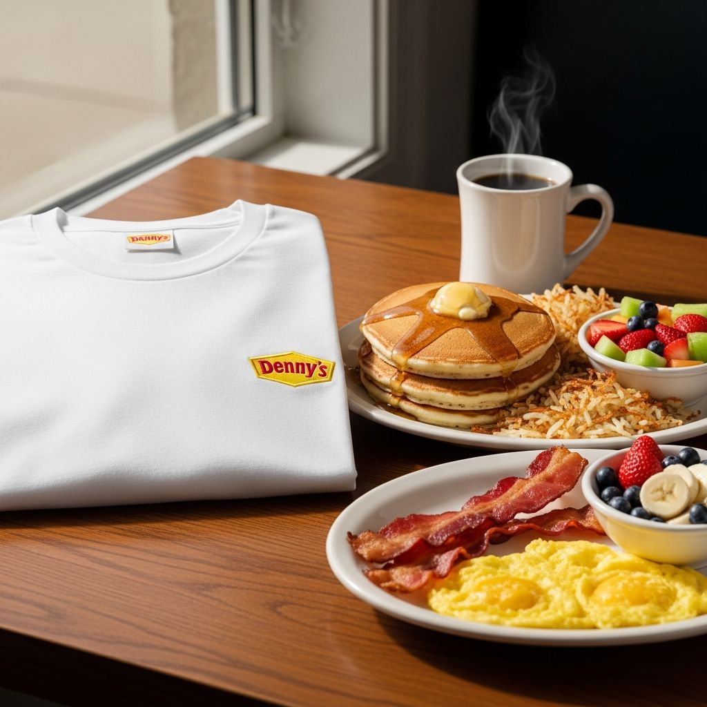 Score free Everyday Value Slam breakfasts daily for a year with this limited-edition Denny's T-shirt deal launching on Black Friday.