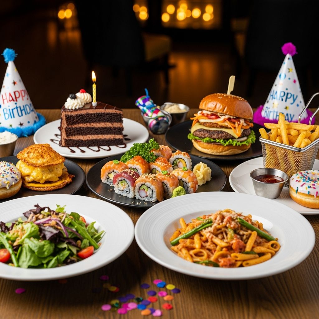 Score delicious freebies from your favorite restaurants and chains on your special day – just sign up for their rewards programs!